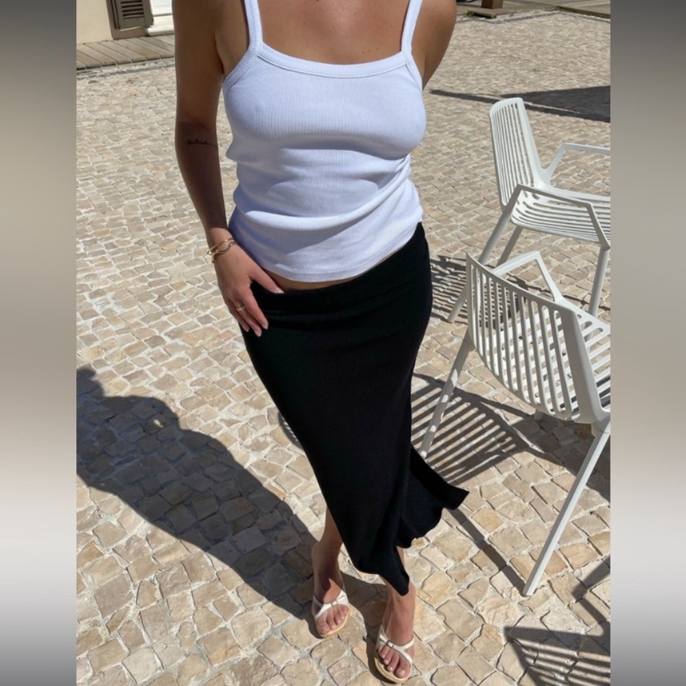 Djerf Avenue midi tube skirt in black